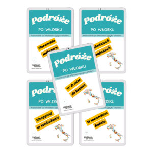 Pakiet workbooków „Podróże po włosku” – 5 sytuacji, 1 spójny system